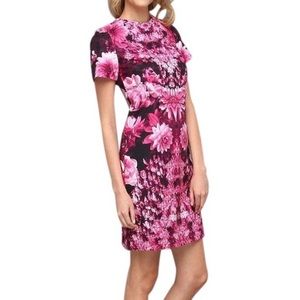 Michael Kors Pink and Black Floral Dress